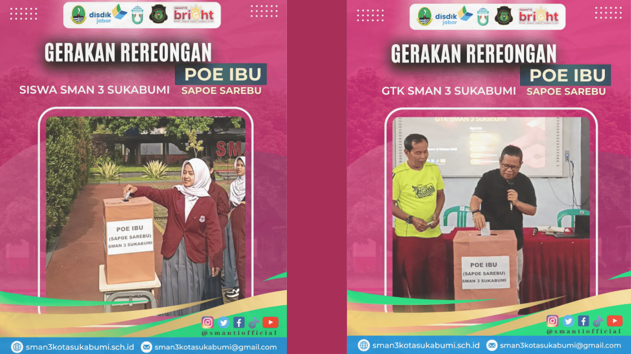 SMAN 3 Kota Sukabumi Dukung Gerakan Rereongan Sapoe Sarebu